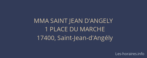 MMA SAINT JEAN D'ANGELY