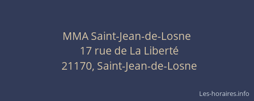 MMA Saint-Jean-de-Losne
