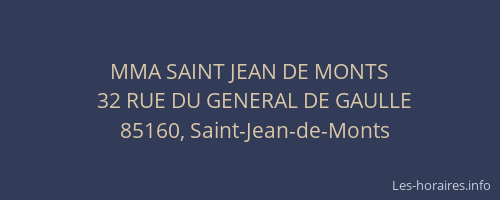 MMA SAINT JEAN DE MONTS