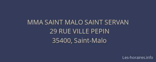 MMA SAINT MALO SAINT SERVAN