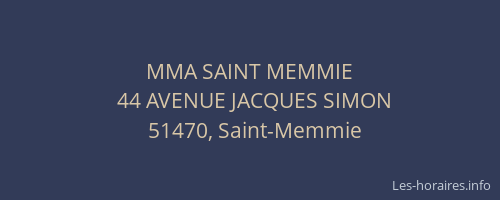 MMA SAINT MEMMIE