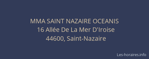 MMA SAINT NAZAIRE OCEANIS