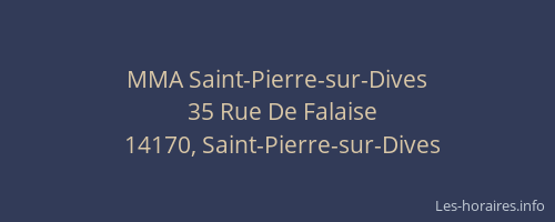 MMA Saint-Pierre-sur-Dives