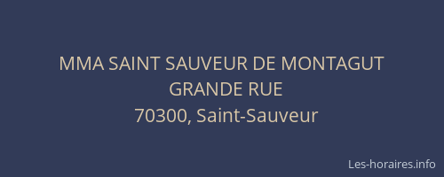 MMA SAINT SAUVEUR DE MONTAGUT