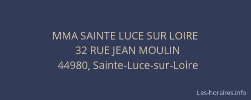 MMA SAINTE LUCE SUR LOIRE