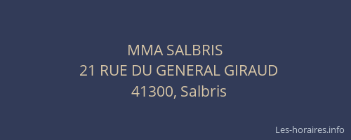 MMA SALBRIS