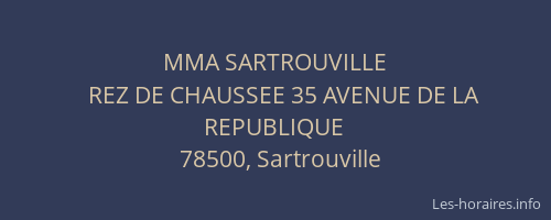 MMA SARTROUVILLE