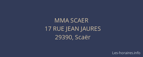 MMA SCAER