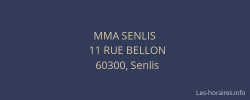 MMA SENLIS