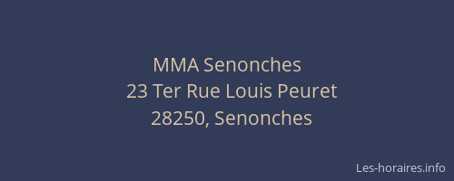 MMA Senonches