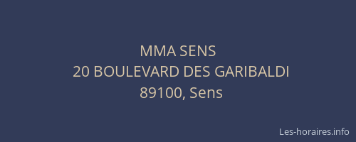 MMA SENS