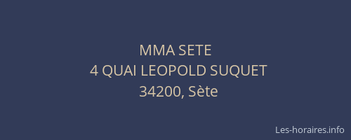 MMA SETE