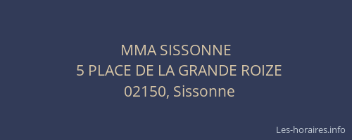 MMA SISSONNE
