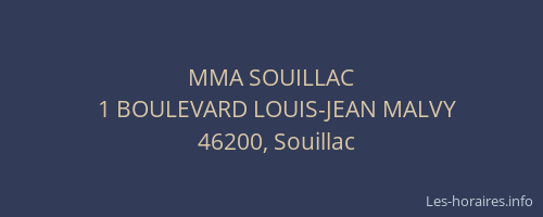 MMA SOUILLAC