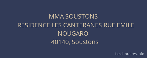 MMA SOUSTONS