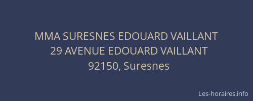 MMA SURESNES EDOUARD VAILLANT