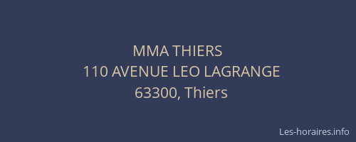 MMA THIERS