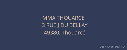 MMA THOUARCE
