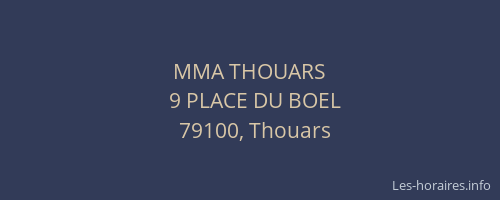 MMA THOUARS