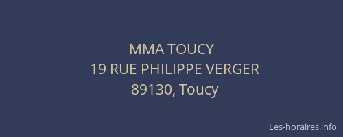 MMA TOUCY