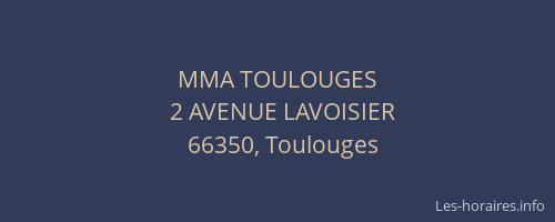 MMA TOULOUGES
