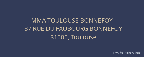 MMA TOULOUSE BONNEFOY