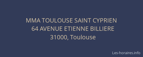 MMA TOULOUSE SAINT CYPRIEN