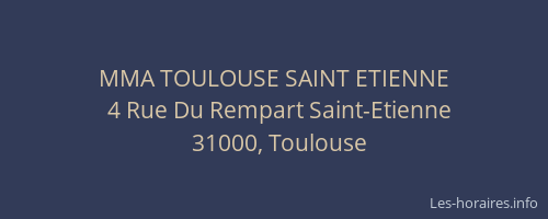 MMA TOULOUSE SAINT ETIENNE