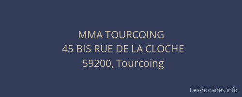 MMA TOURCOING