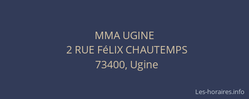 MMA UGINE