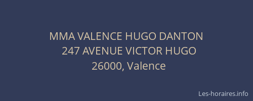 MMA VALENCE HUGO DANTON