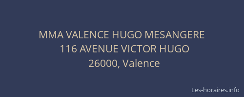 MMA VALENCE HUGO MESANGERE