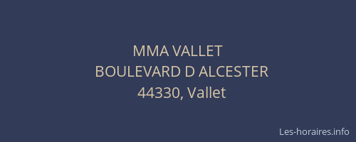 MMA VALLET