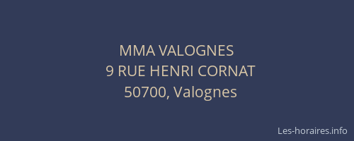 MMA VALOGNES