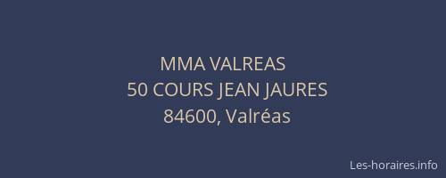 MMA VALREAS