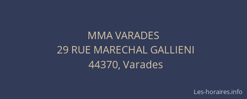 MMA VARADES