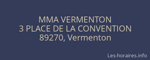 MMA VERMENTON
