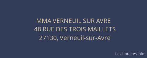 MMA VERNEUIL SUR AVRE