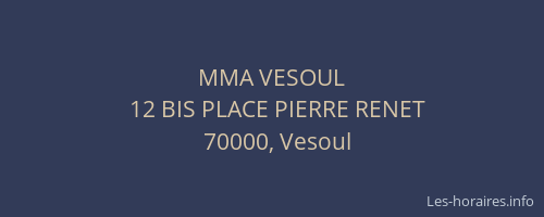 MMA VESOUL