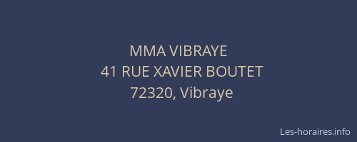 MMA VIBRAYE