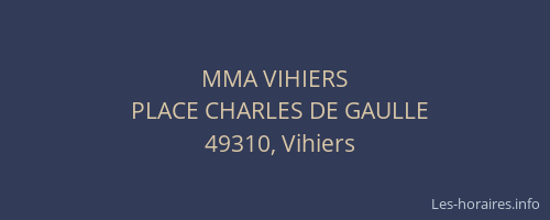 MMA VIHIERS