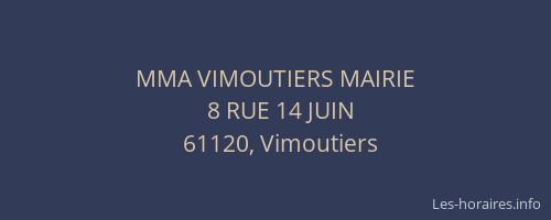 MMA VIMOUTIERS MAIRIE