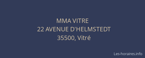 MMA VITRE