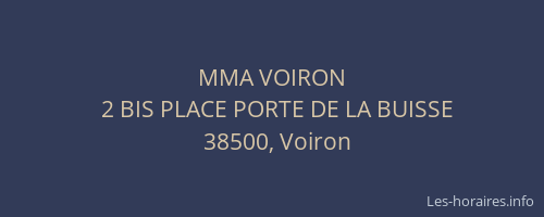 MMA VOIRON