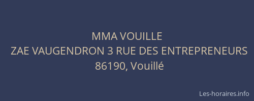 MMA VOUILLE