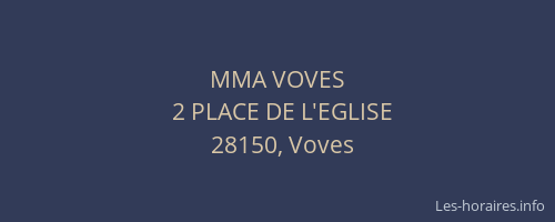 MMA VOVES