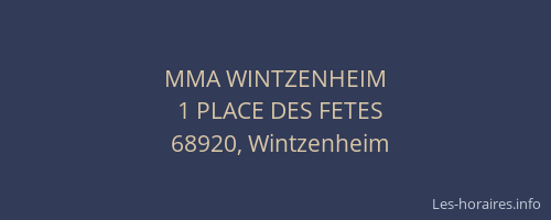 MMA WINTZENHEIM