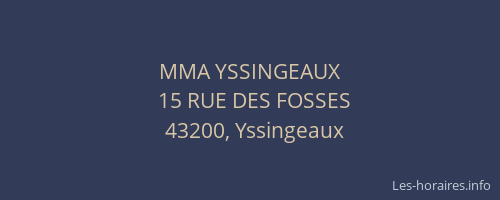 MMA YSSINGEAUX