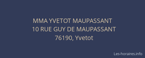 MMA YVETOT MAUPASSANT