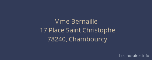 Mme Bernaille